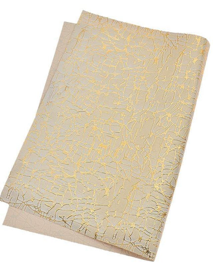 Stylish Striped Grid A4 Faux Leather Fabric for Trendy DIY Projects