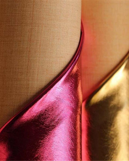 A4 Luxury PU Faux Leather Crafting Set - Black, Silver, and Gold Collection