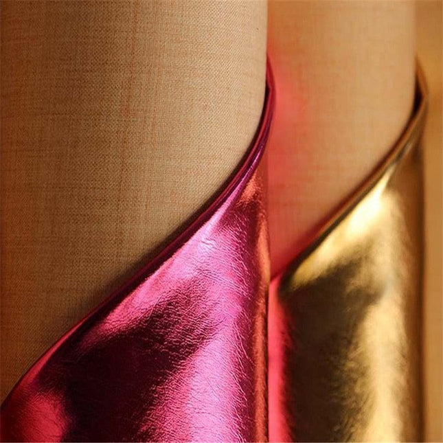 A4 Luxury PU Faux Leather Crafting Set - Black, Silver, and Gold Collection