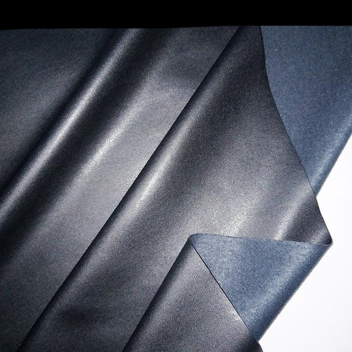Black Faux Leather DIY Crafting Fabric - Premium Sewing Material