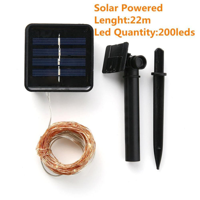 Solar Radiance Outdoor String Lights with Customizable Modes and Flexible Length Choices