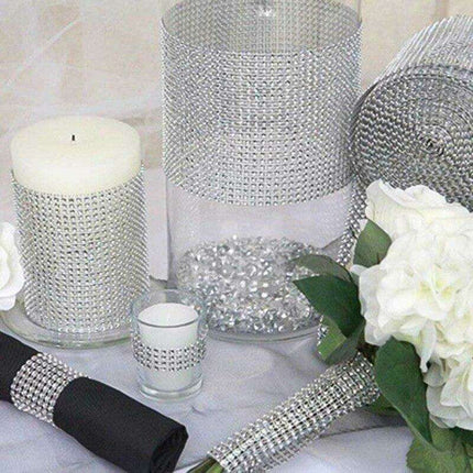 Radiant Rhinestone Mesh Ribbon for Luxurious Crafting Creations