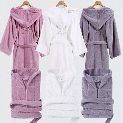 Cozy Duo Fleece Kimono Bathrobe for Couples
