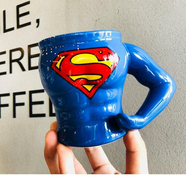 Marvelous Superhero Ceramic Mugs with Spoon - Elevate Your Coffee Experience with Iconic Heroes!
