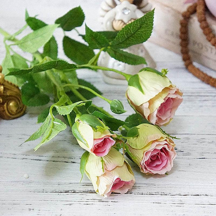 Silk Rose Bouquet - Exquisite Artificial Flowers for Home and Wedding Decor