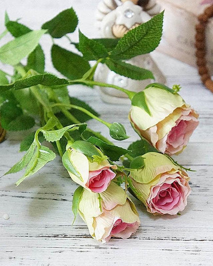 Elegant Silk Rose Arrangement: Exquisite Artificial Flowers for Timeless Decor