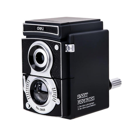 Elegant Camera-Style Pencil Sharpener: Transform Your Workspace with Luxury