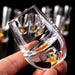 Golden Foil Crystal Glass Wine Liquor Cup