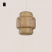 Bamboo Wicker Ratan Lantern Shade Pendant Light Fixture Asian Japanese Suspension Lamp Plafon Luminaria Dining Table Study Room