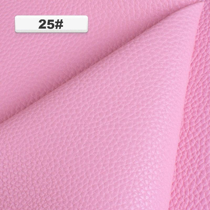 Elegant Lychee Road PU Leather Fabric - DIY Crafters' Dream, 25cm*34cm, 1MM Thickness
