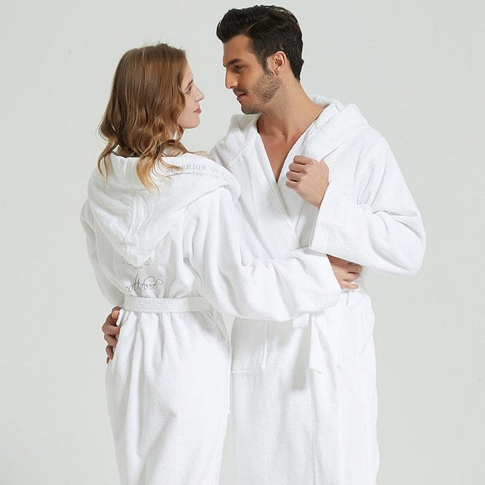 Luxurious Kimono-Style Fleece Bathrobe for Couples