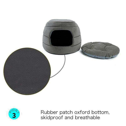 Elegant 5-in-1 Pet Oasis - Chic Dog Sofa Bed with Luxurious Puppy Cushion