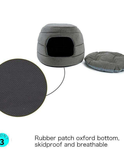 Elegant 5-in-1 Pet Oasis - Chic Dog Sofa Bed with Luxurious Puppy Cushion
