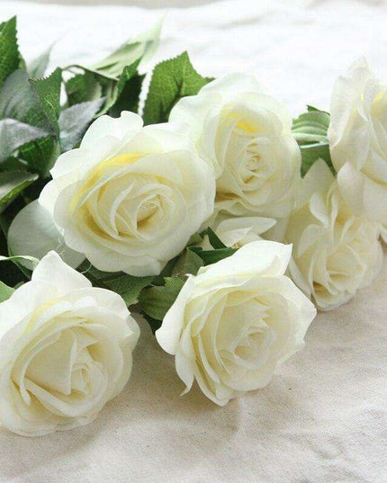 Lifelike Premium Latex Rose Bouquet - Timeless Floral Elegance for Home and Events