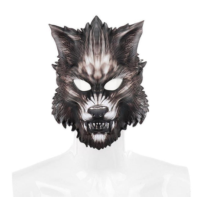 Cartoon Wolf Costume Mask - Premium PU Leather Halloween & Cosplay Accessory