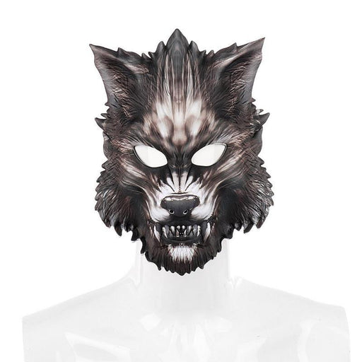Wolf Masquerade Mask - Premium PU Leather Halloween Cosplay Accessory