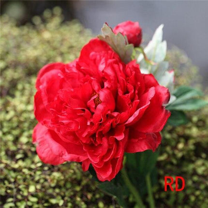 Elegance in Bloom: Autumn Peony Silk Bouquet for Fall Decor and Events