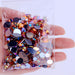 300-Piece Shimmering Acrylic Rhinestones Set for DIY Projects