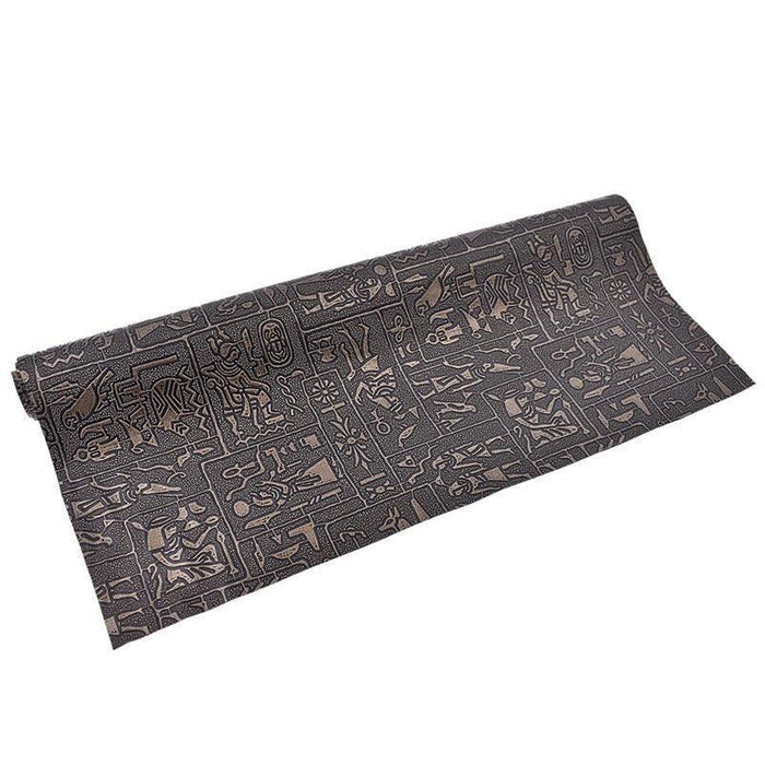 Chzimade Authentic Egyptian Style Faux Leather Crafting Fabric A3 - Enhance Your Creations with Ancient Elegance