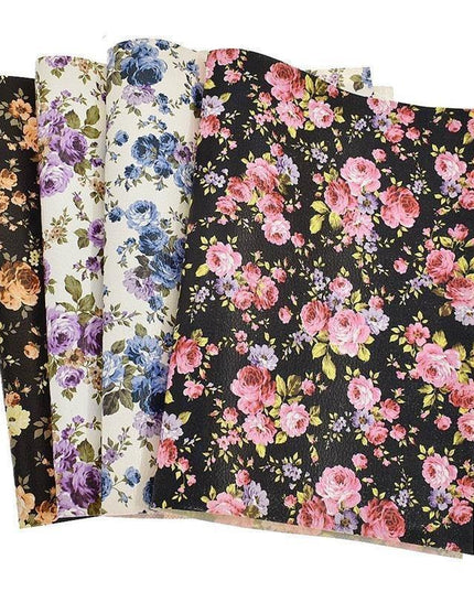 Chic Floral PVC Leather Handbag Crafting Kit