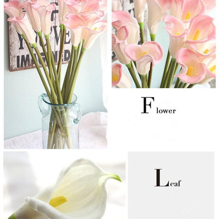 Chic Real Touch Calla Lily Floral Bundle - Ideal for Special Occasions & Decor