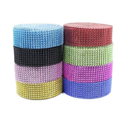 Radiant Rhinestone Mesh Ribbon for Luxurious Crafting Creations