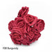 25-Piece Elegant Gray PE Foam Artificial Rose Flowers Bundle