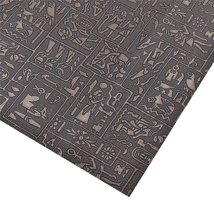 Egyptian-inspired Faux Leather Crafting Fabric - Unlock Your Creative Potential