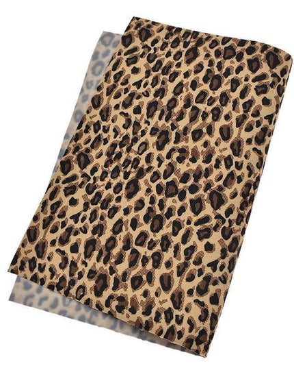 Chic Leopard Print PVC Leather for Trendy DIY Creations