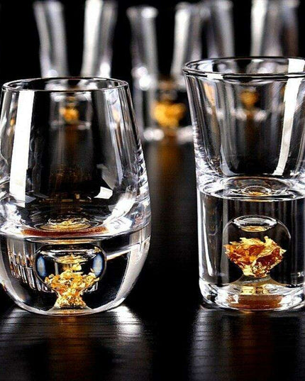 Elegant Gold-Accented Crystal Wine Glass - Perfect for Home Entertaining, KTV, and Social Gatherings