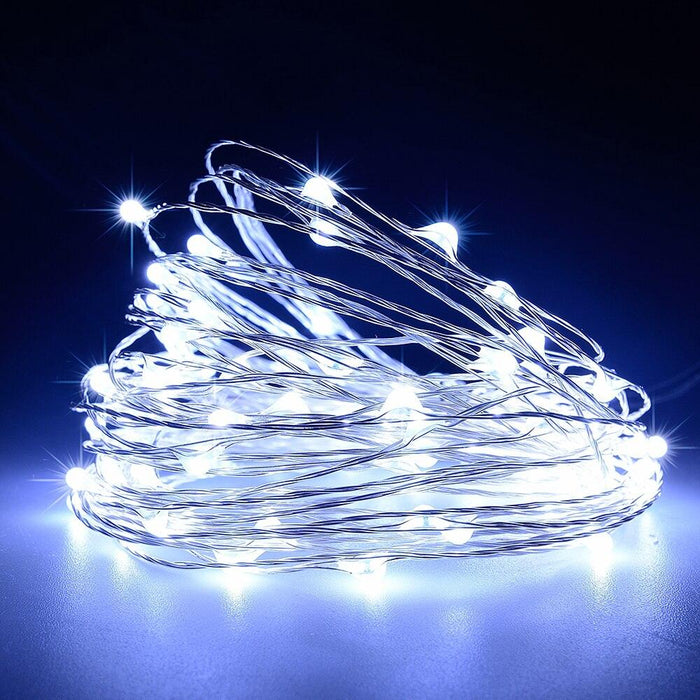 Enchanted Solar-Powered Outdoor LED String Lights for a Magical Outdoor Setting
