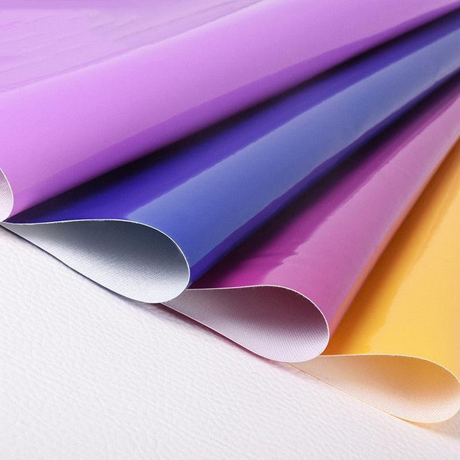 Sparkling Waterproof Glitter PVC Fabric for Creative DIY Projects - 10" x 13", 0.4mm Thickness