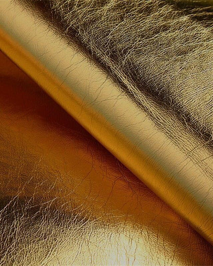 A4 Luxury PU Faux Leather Crafting Set - Black, Silver, and Gold Collection