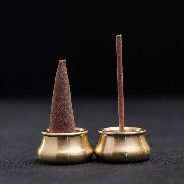 Elegant Brass Incense Holder: Lychee Life Aromatherapy Burner for Tranquil Spaces
