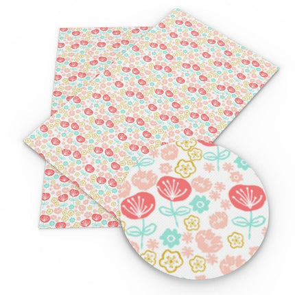 Elevate Your DIY Creations with Luxurious Floral Faux Leather Fabric