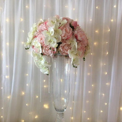 Lifelike White Phalaenopsis Orchid Arrangement - Stylish Home and Event Decor