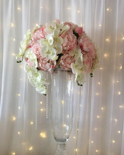 Lifelike White Phalaenopsis Orchid Arrangement - Stylish Home and Event Decor