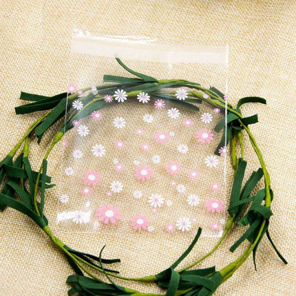 Cherry Blossom Treat Bags - Elegant Self-Adhesive Packaging for Handmade Confections