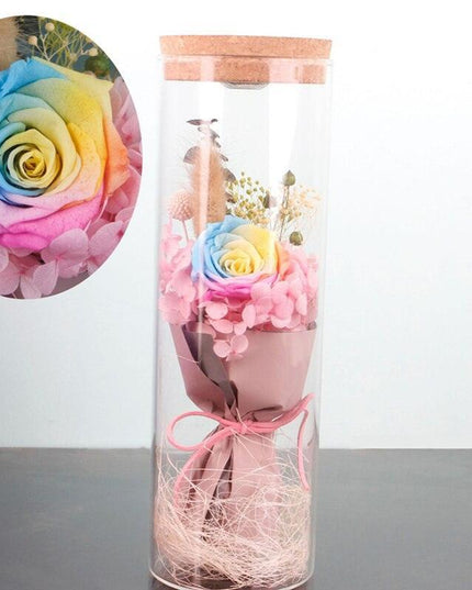 Eternal Bloom Luxury Glass Soap Dispenser