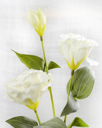 Deluxe 70cm Trigeminal Eustoma Silk Flower Bouquet - Lifelike Elegance