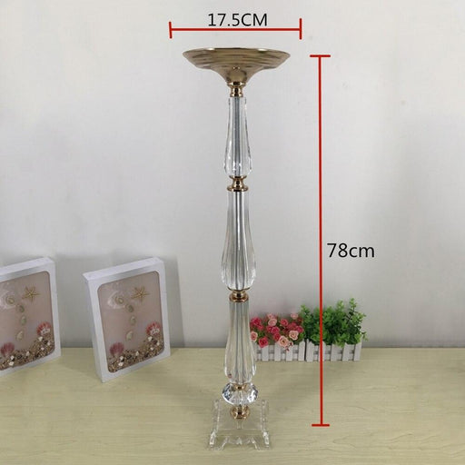 30.7 Gold Iron Wedding Centerpiece with Acrylic Vase for Home Decoration