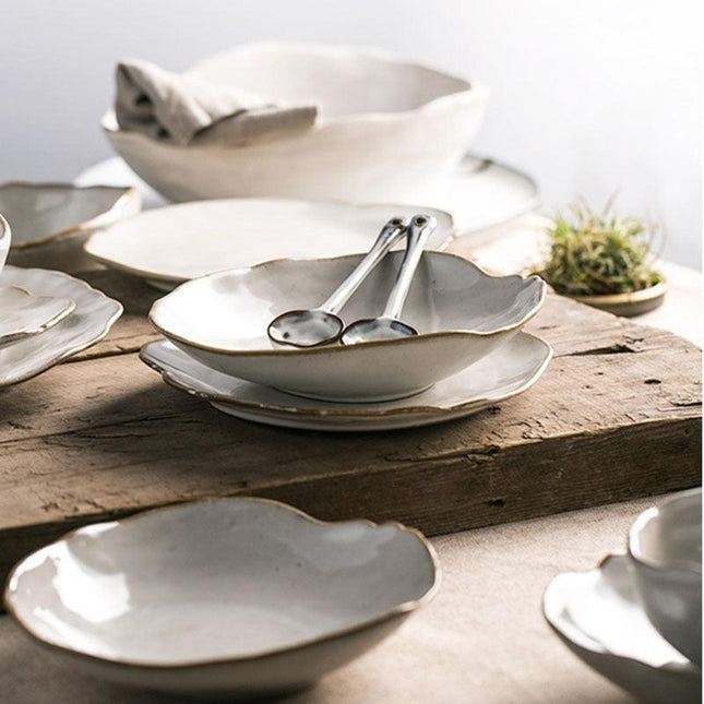 Scandinavian Inspired Ceramic Dining Set for 2-4 Guests
