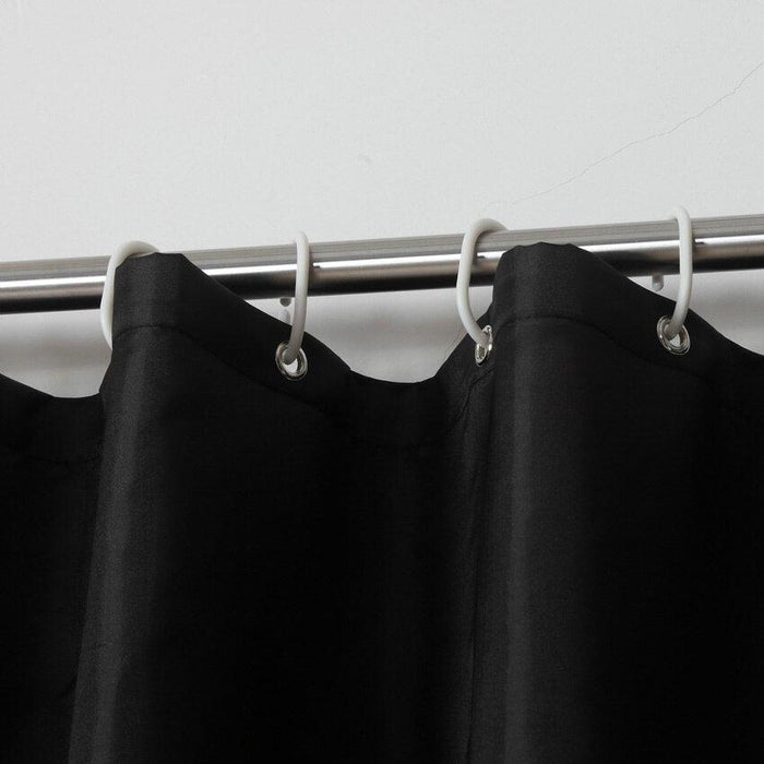Luxurious Modern Black Bathroom Shower Curtain Set for Enhanced Bathing Experience