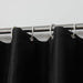 Modern Waterproof Black Bathroom Shower Curtain Set with 12 Hooks