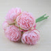 Enchanting White Peony and Pink Rose Silk Flower Bundle
