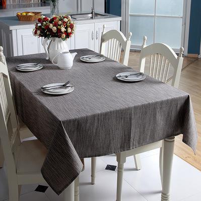 Elegant Linen and Cotton Blend Table Cover for Stylish Home Decor