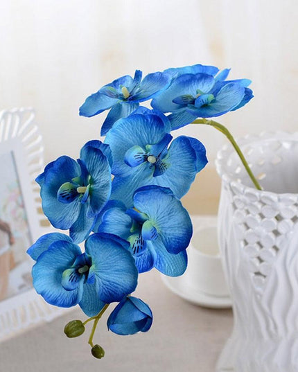 Lifelike White Phalaenopsis Orchid Arrangement - Stylish Home and Event Decor