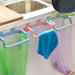 Effortless Hanging Kitchen Organizer: Space-Saving Plastic Door Rack for Towels and More