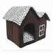 Winter Pet Retreat House with Dual Rooms and Interchangeable Pad - Choose from 2 Stylish Colors