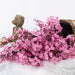 Elegant Cherry Blossoms Artificial Flowers - Delicate Baby's Breath Gypsophila Bouquet